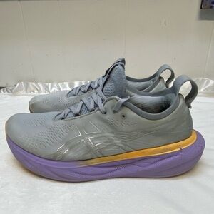 Asics Gel-Nimbus 25 Women's Size 10.5 Running athletic Shoes Gray purple